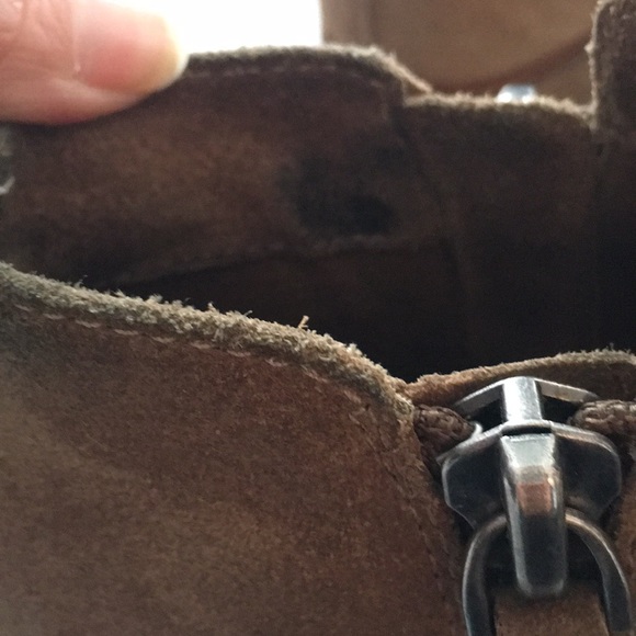 Brown Suede Dolce Vita Booties - Picture 3 of 6